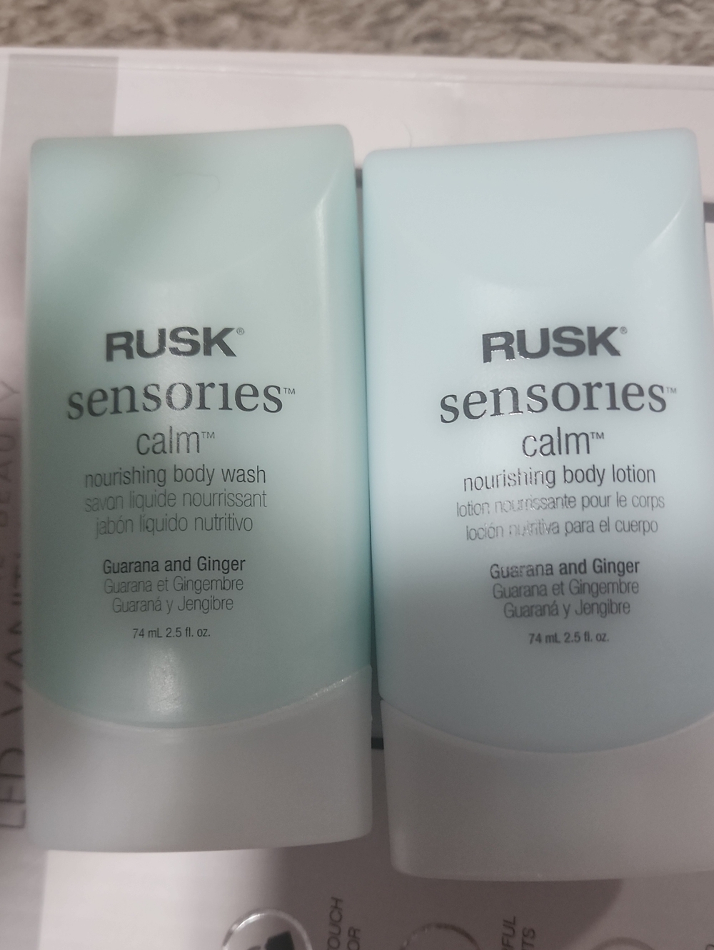 RUSK Sensories Calm Nourishing Body Wash & Lotion - Light Blue